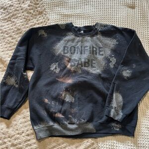 Gildan Black and Gray Crew Neck Sweater